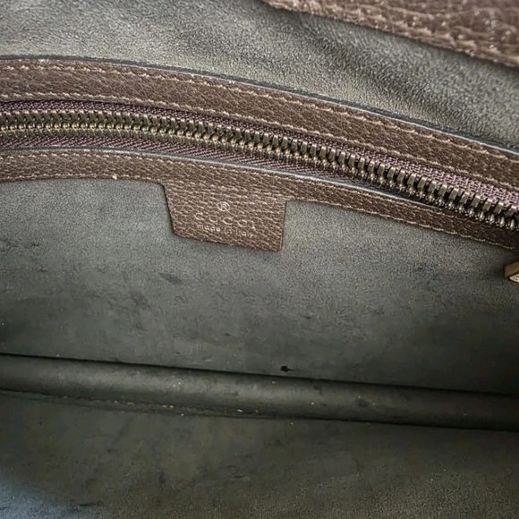 Authentic GUCCI Vintage Y2K Bee Pochette GG Supreme Wristlet Large Monogram Bag - Picture 6 of 15